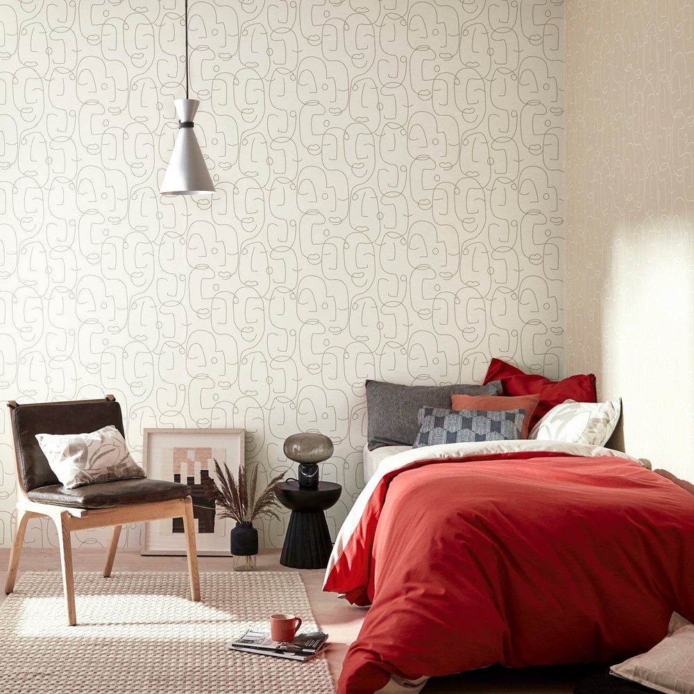 Epsilon Face Wallpaper 112005 by Scion in Hessian Beige